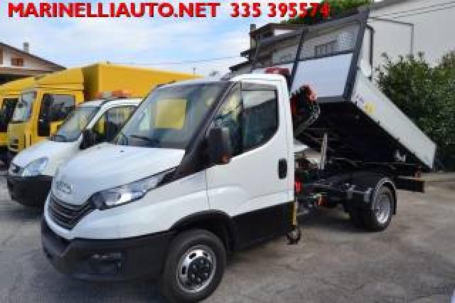 Iveco Daily My24 35c16 3.0 Gru Hc38 E Ribaltabile Gemellato 