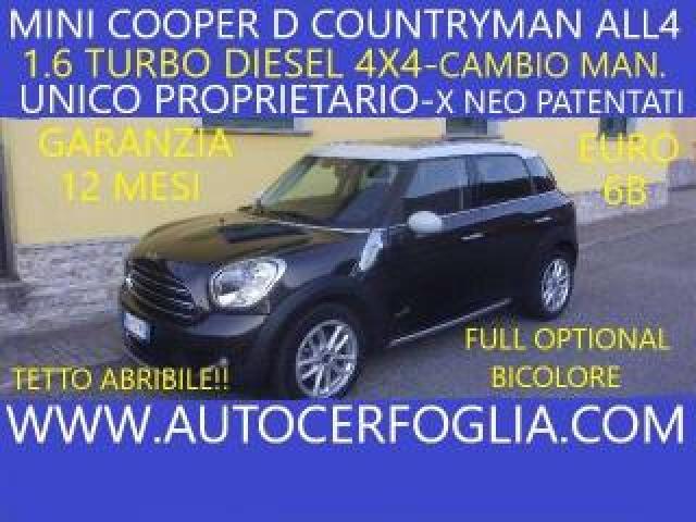 Mini Cooper D Countryman R60 1.6 All4 Business E6-Tetto Apribil 