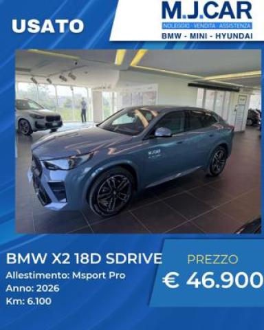 Bmw X2 Sdrive 18d Msport Pro 