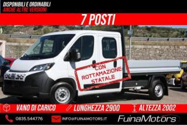 Fiat Ducato 35 2.2 Mjt 140cv - L3 H1 Doppia Cabina Cassone  