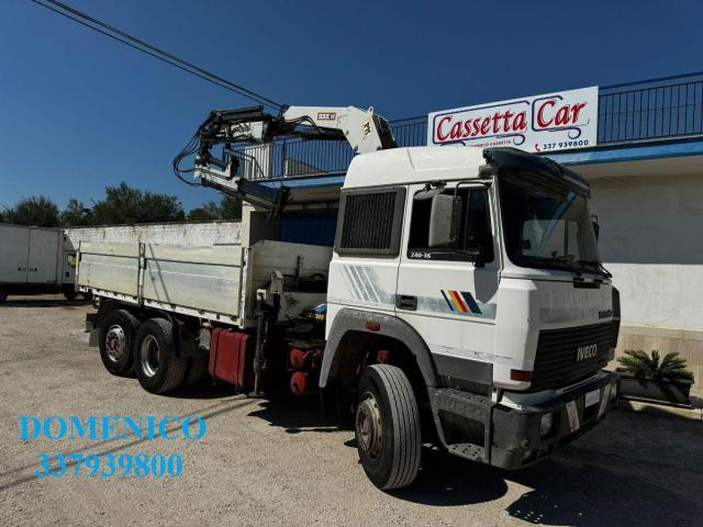 Iveco Fiat 240.36 Con Cassone Fisso+gru 