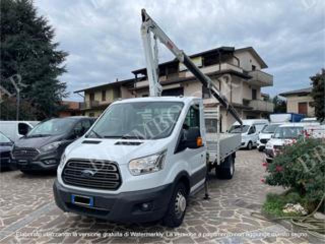 Ford Transit Cassone Fisso Con Gru 