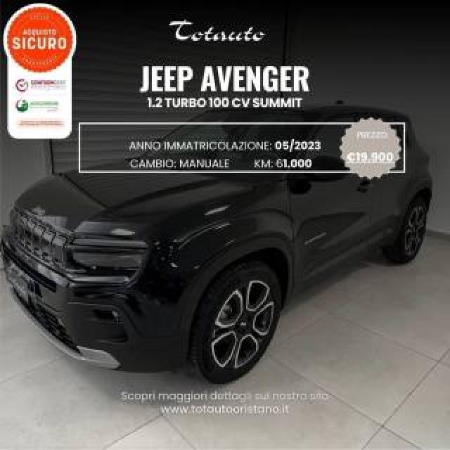 Jeep Avenger 1.2 Turbo 100 Cv Summit 