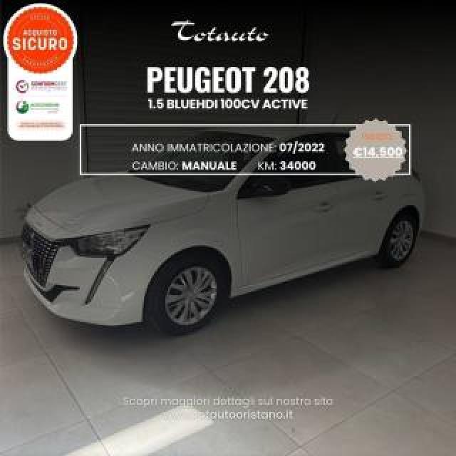 Peugeot 208 Bluehdi 100 Stop&start 5 Porte Active 