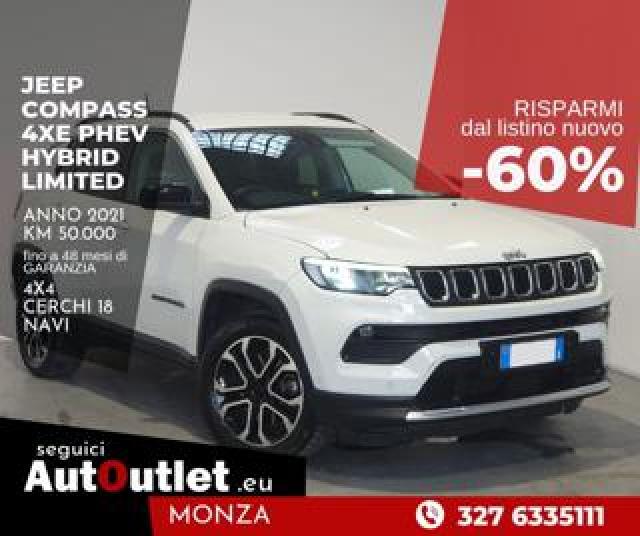 Jeep Compass 1.3 T4 190 Cv Hybrid Phev At6 4xe Limited Pdc 360 