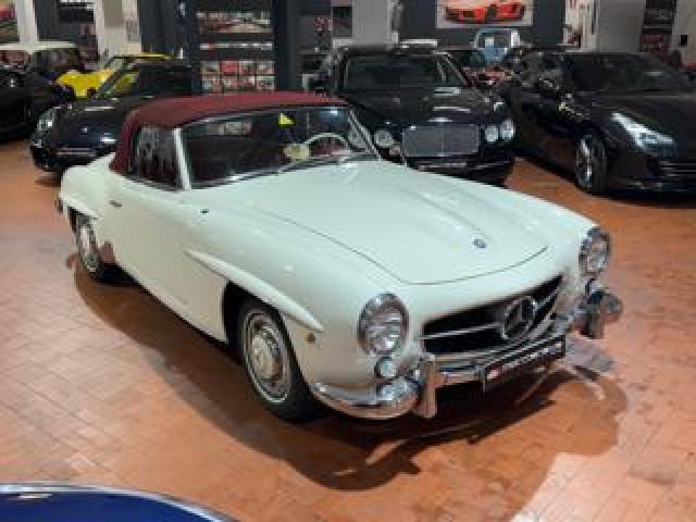 Mercedes Benz 190 Sl Avorio-Capote Rossa-Matching Numbers-Asi Oro 