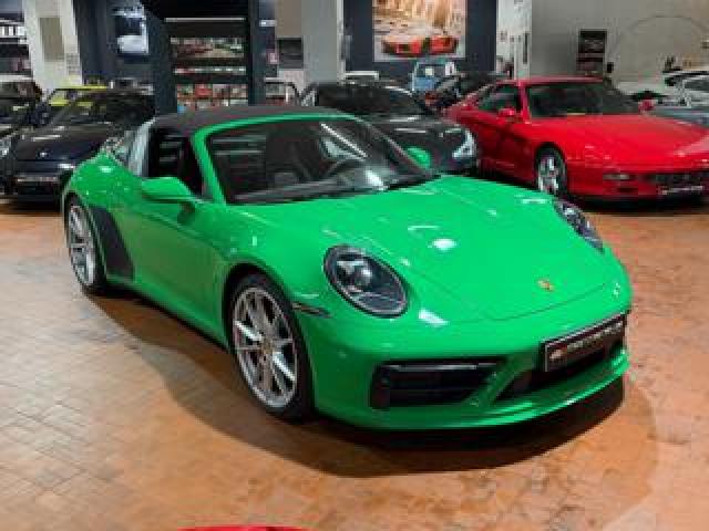 Porsche 911 Targa 4s Unica-Manuale-Python Green-Pelle Marrone 