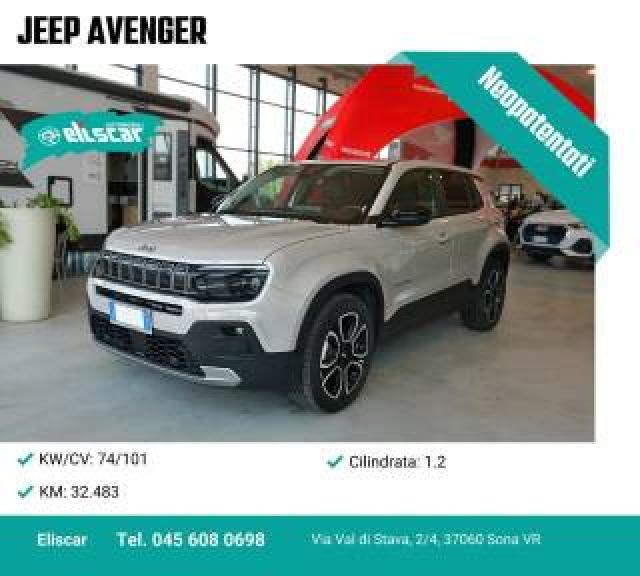 Jeep Avenger 1.2 Turbo 100 Cv Summit 