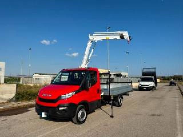 Iveco Daily 35s12 2.3hpt Cassone Fisso Nuovo + Gru A3 Bonfigl 